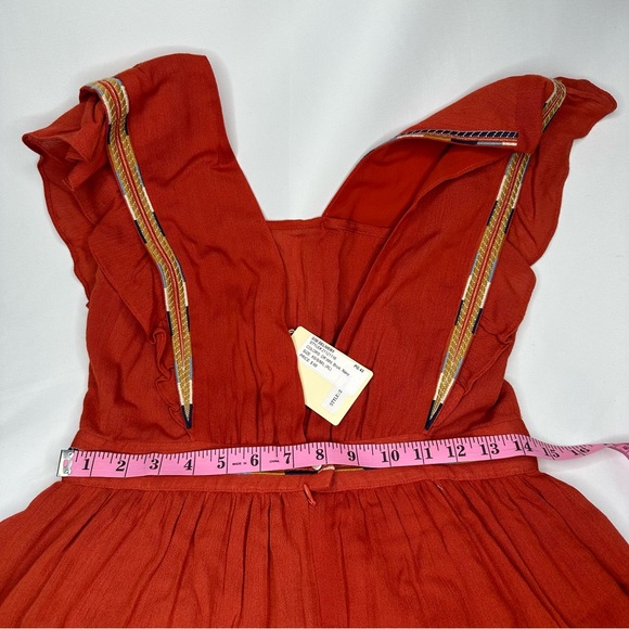 See U Soon NWT Brick/Terracotta Sleeveless Maxi Dress Small - Picture 15 of 16